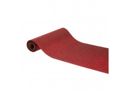 Chemin de table pailleté rouge prémium