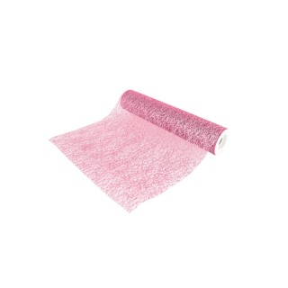 Chemin de table glitter rose poudré