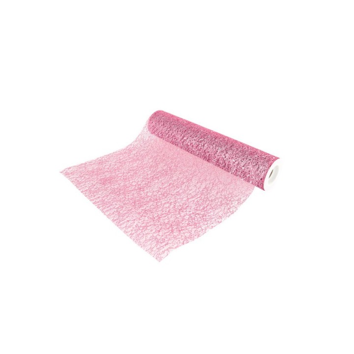 Chemin de table glitter rose poudré