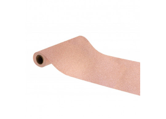 Chemin de table pailleté rose gold prémium