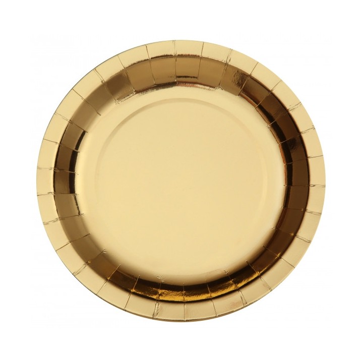 10 Assiettes or - Articles de fête