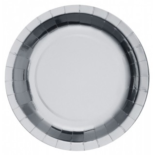 10 Assiettes argent