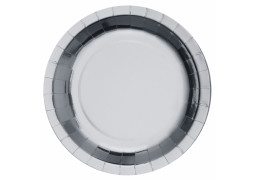 10 Assiettes argent