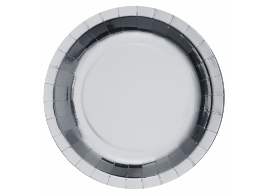 10 Assiettes argent