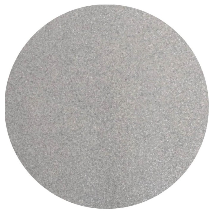 Set de table pailleté rond argent prémium