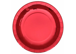 10 Assiettes rouge