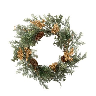 Couronne divinité de Noël or 40cm