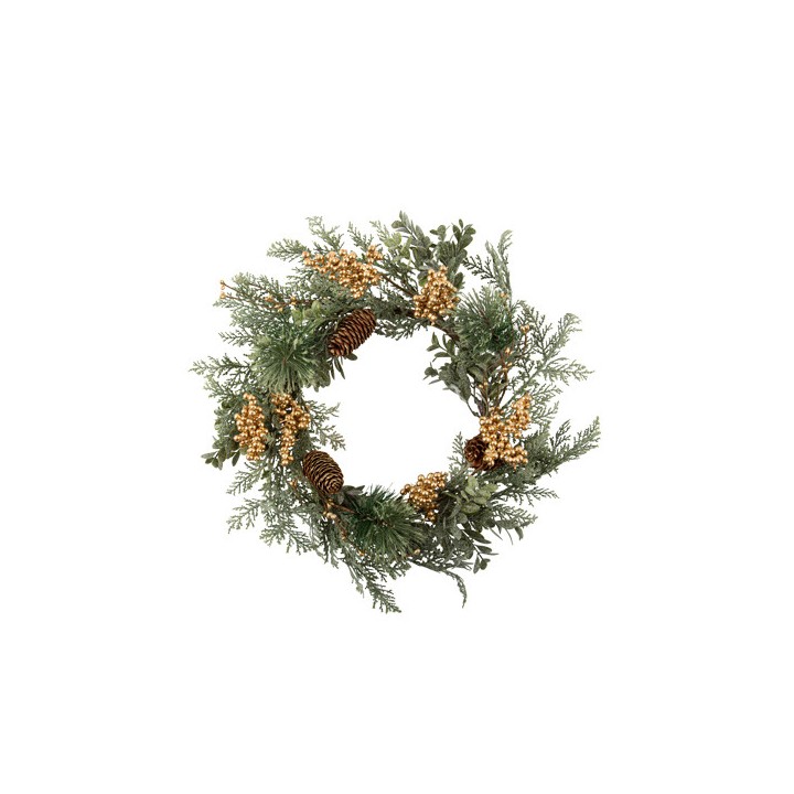 Couronne divinité de Noël or 40cm