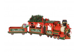 Train de Noël rouge