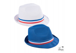 Borsalino bandeau bleu/blanc/rouge