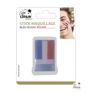 Stick maquillage bleu/blanc/rouge
