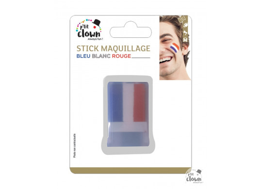 Stick maquillage bleu/blanc/rouge