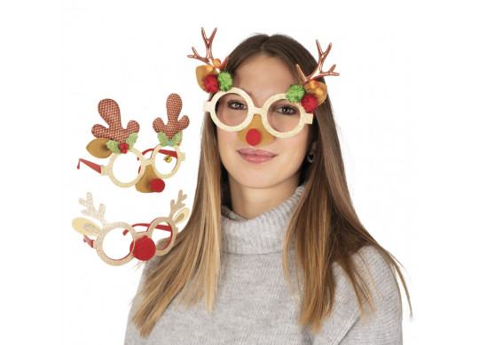 Lunettes de Noël renne