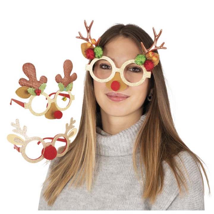 Lunettes de Noël renne