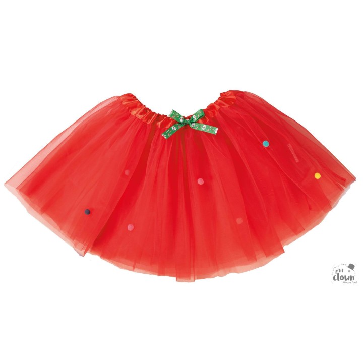 Tutu de Noël enfant rouge