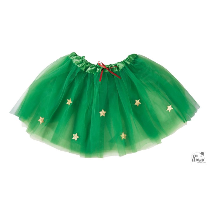 Tutu de Noël enfant vert