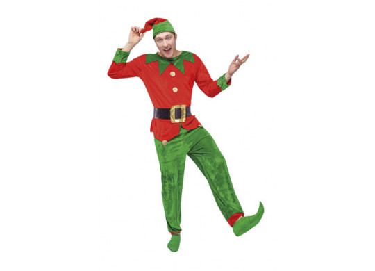 Costume adulte homme lutin de Noël