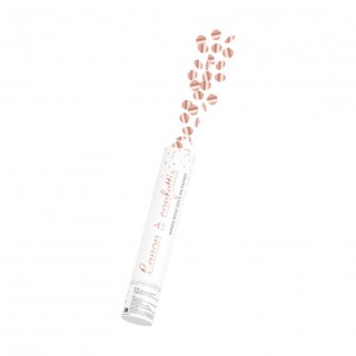 Canon à confettis 28cms rose gold