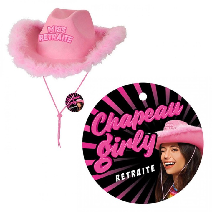 Chapeau cowgirl rose miss retraite