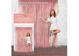 Rideau lametta rose gold 1x2m