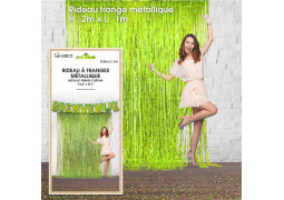 Rideau lametta vert 1x2m