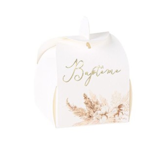 10 contenants Baptême pampa