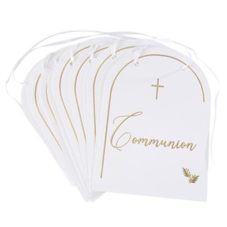 Guirlande 10 fanions communion pureté 1,3m