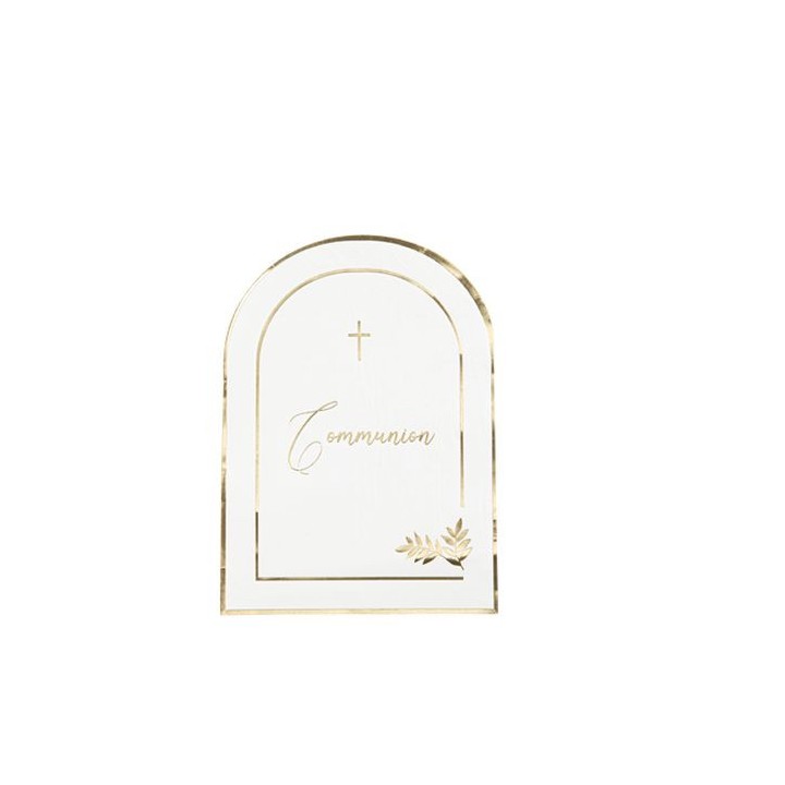 16 Serviettes Communion pureté