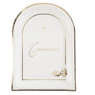 8 Assiettes Communion pureté