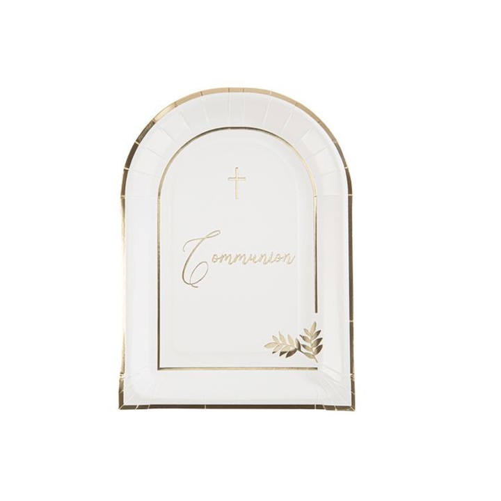 8 Assiettes Communion pureté