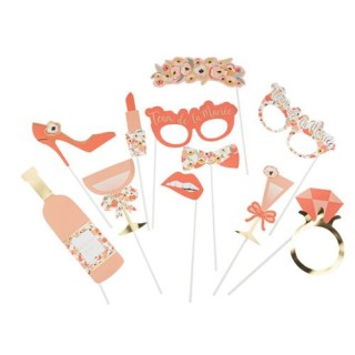 Kit photobooth Team de la mariée anémone