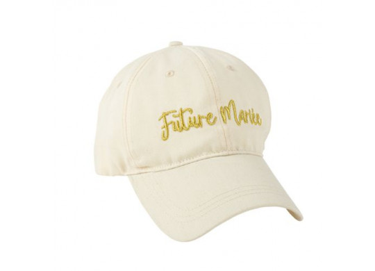 Casquette crème future mariée