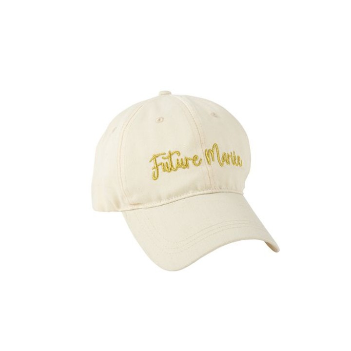 Casquette crème future mariée