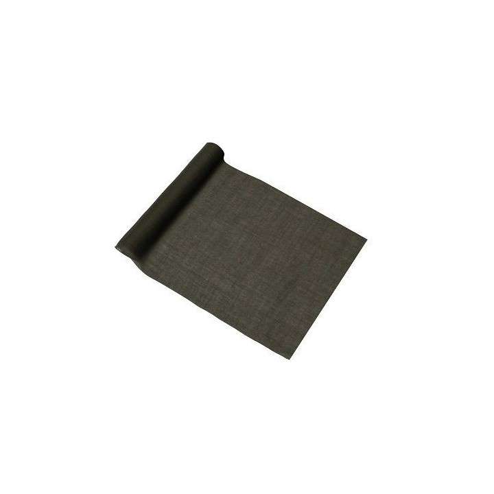 Chemin de table mousseline kaki 28cmx5m