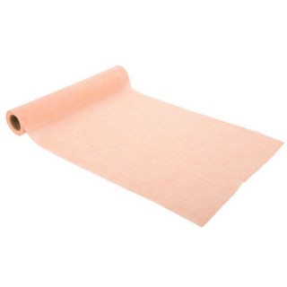 Chemin de table mousseline rose 28cmx5m