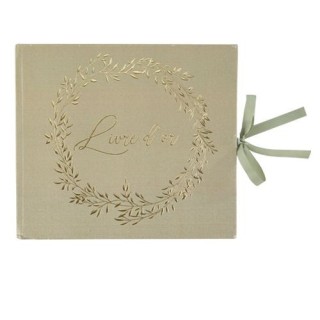 Livre d'or vert sauge jolis brins