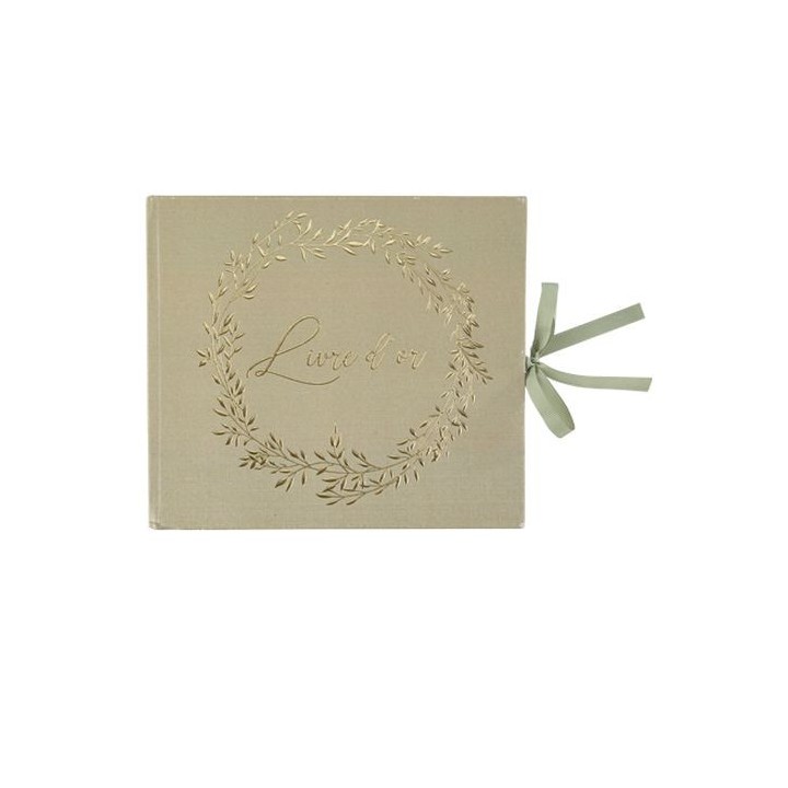 Livre d'or vert sauge jolis brins