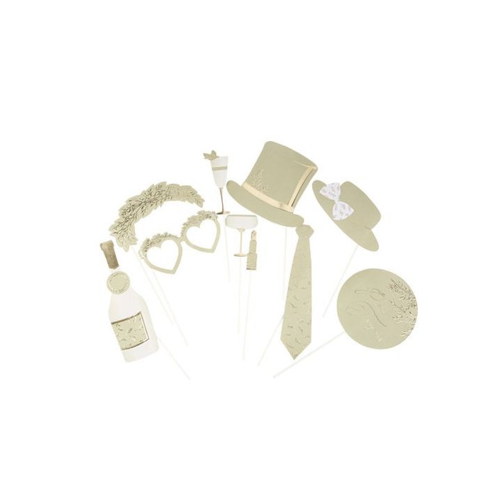 Kit photobooth vert sauge jolis brins