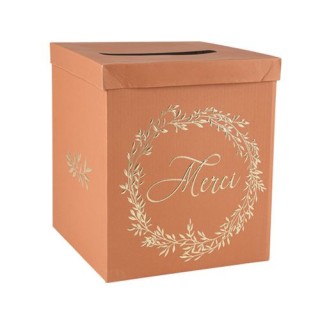 Urne Merci terracotta jolis brins
