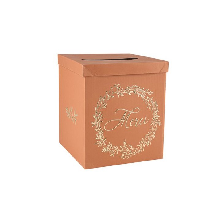 Urne Merci terracotta jolis brins