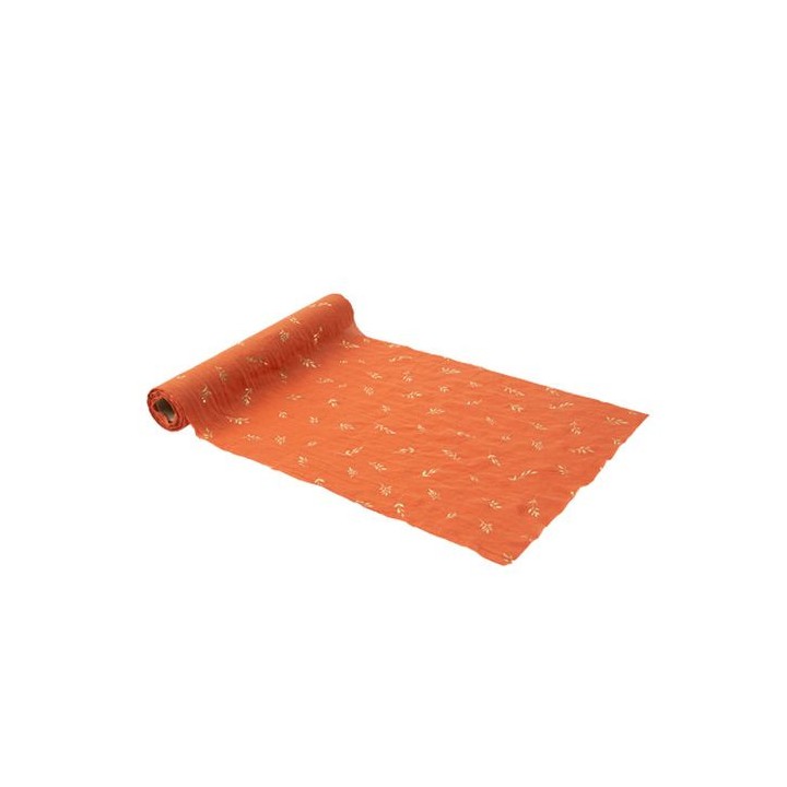 Chemin de table mousseline terracotta jolis brins