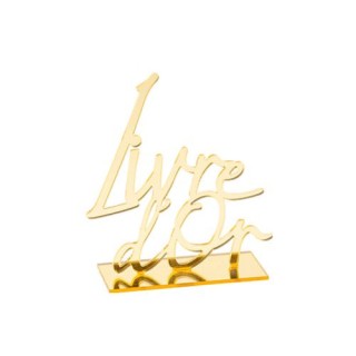 Mot Livre d'or plexi or