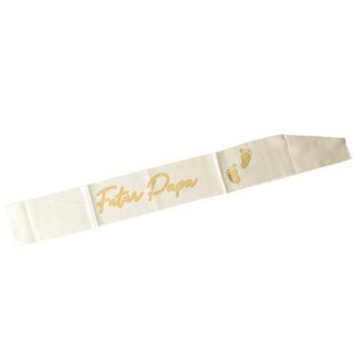 Echarpe satin future papa nude
