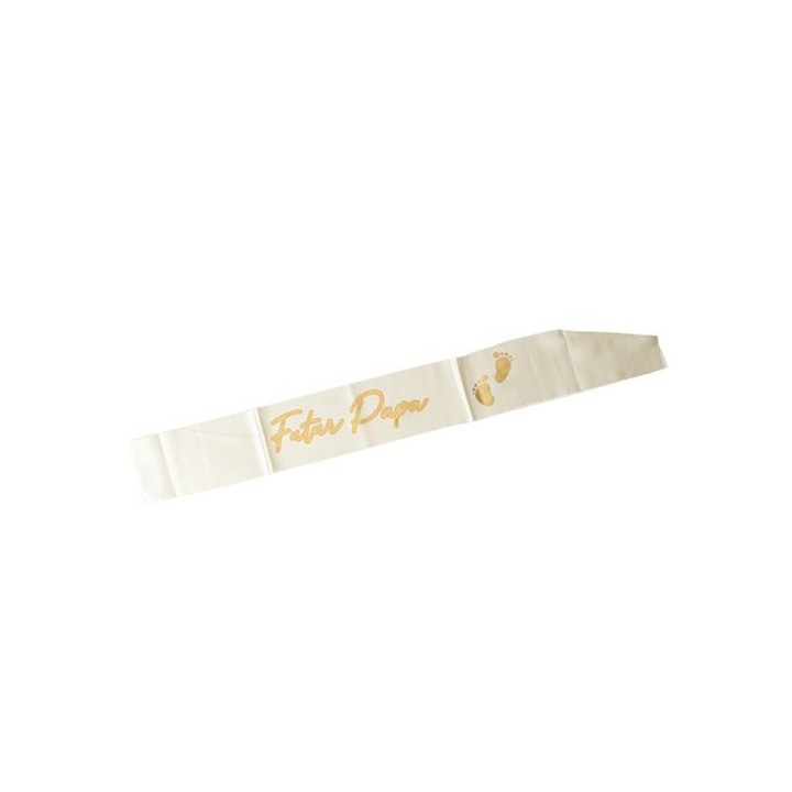 Echarpe satin future papa nude