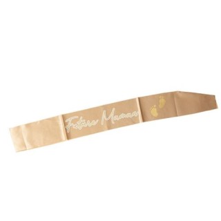 Echarpe satin future maman nude