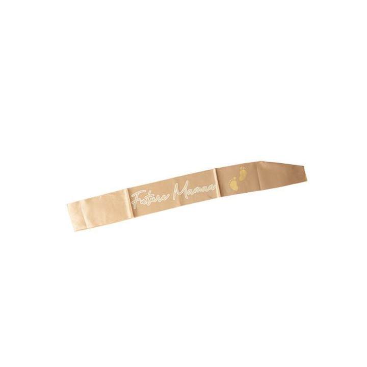 Echarpe satin future maman nude