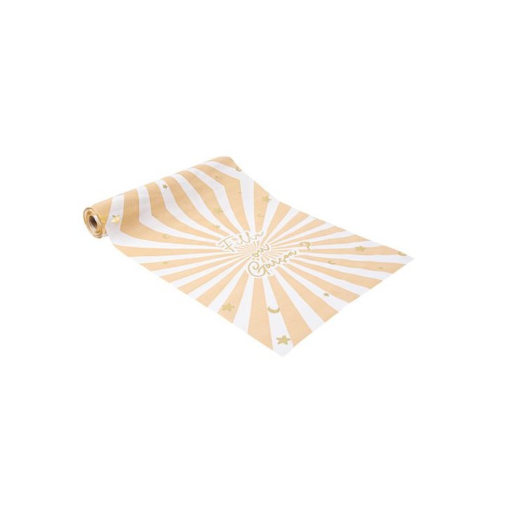Chemin de table tissu fille ou garçon baby nude