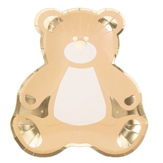 8 Assiettes ours baby nude