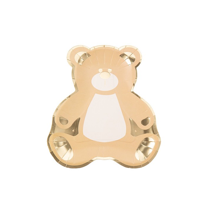 8 Assiettes ours baby nude