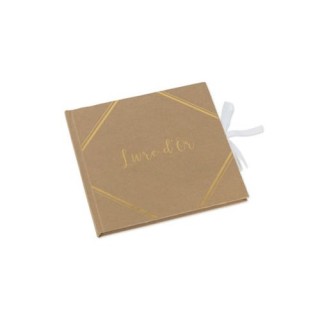 Livre d'or kraft/or